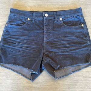 Micro Corduroy High-Waisted Shorts